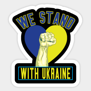 We Stand With Ukraine Sticker